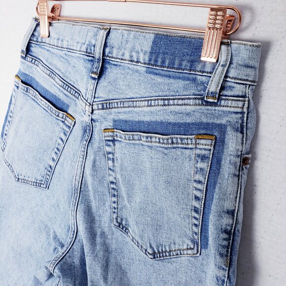 Abercrombie & Fitch Ultra High Rise Ankle Straight Jean Patch Detail size 26 - Picture 8 of 11